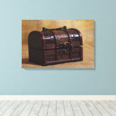 ヴィンテージ箱 キャンバスプリント (インサイチュ (ウッドフロア))