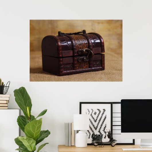 ヴィンテージ箱 ポスター (ホームオフィス)