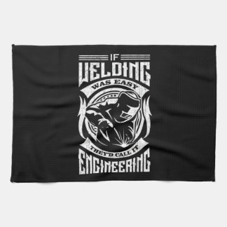 ヴィンテージ簡単溶接機 キッチンタオル