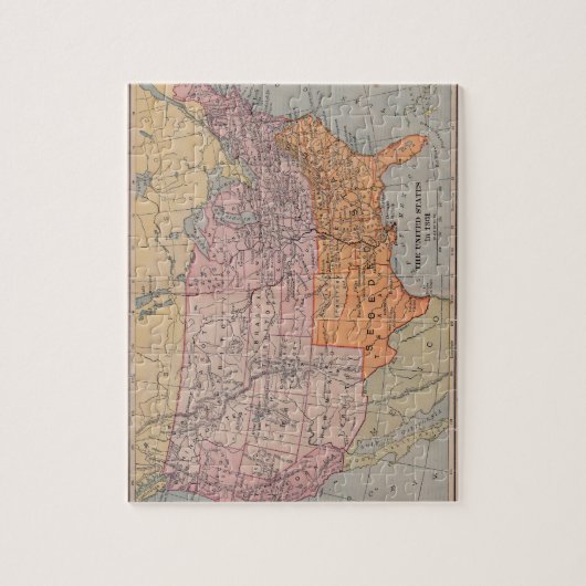 ヴィンテージ米国の内戦時代の地図1861年 ジグソーパズル (縦)