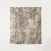 ヴィンテージ米国の地図 タペストリー (正面)