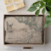 ヴィンテージ米国の地図（1823年） 薄葉紙 (ギフト)