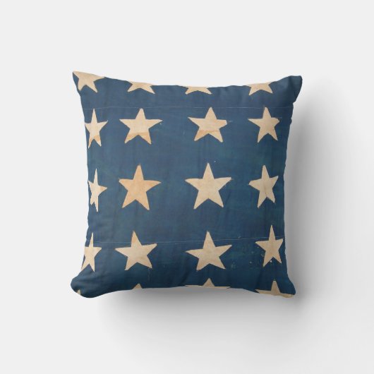 ヴィンテージ米国の旗の星 クッション (正面)