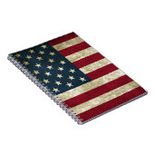 ヴィンテージ米国の米国旗 ノートブック (右側)