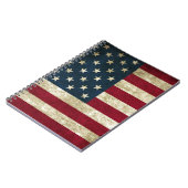 ヴィンテージ米国の米国旗 ノートブック (左側)