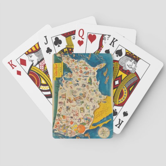 ヴィンテージ米国の食糧地図 トランプ (裏面)