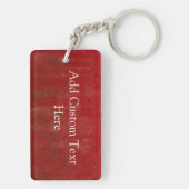 ヴィンテージ米国国旗とカスタム文字 キーホルダー (裏面)