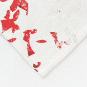 ヴィンテージ米国国旗のアメリカワシ フリースブランケット (角)