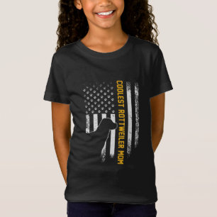 ヴィンテージ米国国旗のクールロットワイラー Tシャツ