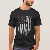 ヴィンテージ米国国旗のプ最高のールビリヤード・スヌーク Tシャツ (正面)