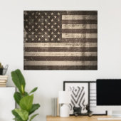 ヴィンテージ米国国旗のポスター ポスター (ホームオフィス)