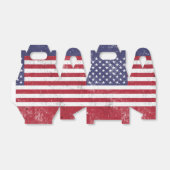 ヴィンテージ米国国旗の愛国的なアメリカ赤白青 フェイバーボックス (折り畳みなし)