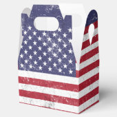 ヴィンテージ米国国旗の愛国的なアメリカ赤白青 フェイバーボックス (オープン)