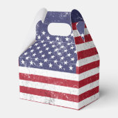 ヴィンテージ米国国旗の愛国的なアメリカ赤白青 フェイバーボックス (正面サイド)
