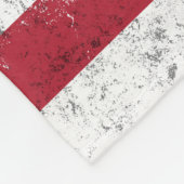 ヴィンテージ米国国旗の愛国的なアメリカ赤白青 フリースブランケット (角)