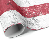 ヴィンテージ米国国旗の愛国的なアメリカ赤白青 ラッピングペーパー (ロールコーナー)