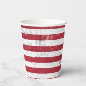 ヴィンテージ米国国旗の愛国的なアメリカ赤白青 紙コップ (裏面)