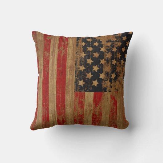 ヴィンテージ米国国旗の枕 クッション (裏面)