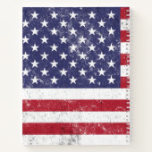 ヴィンテージ米国国旗アメリカの家族レシピクックブック ノートブック (裏面)