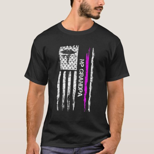 ヴィンテージ米国国旗誇りを持ったNPナース Tシャツ (正面)