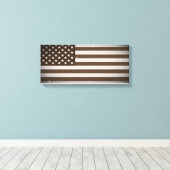 ヴィンテージ米国国旗 キャンバスプリント (インサイチュ (ウッドフロア))
