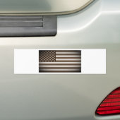 ヴィンテージ米国国旗 バンパーステッカー (車上)