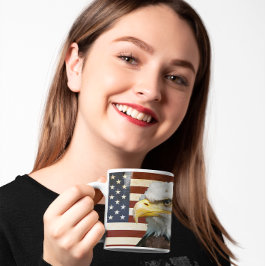 ヴィンテージ米国国旗American Eagle 7月4日 コーヒーマグカップ