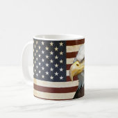 ヴィンテージ米国国旗American Eagle 7月4日 コーヒーマグカップ (正面左)