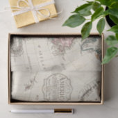 ヴィンテージ米国地図 薄葉紙 (ギフト)