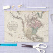 ヴィンテージ米国地図 薄葉紙 (クラフト)