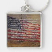 ヴィンテージ米国憲法が国民を前触れさせる キーホルダー (正面)