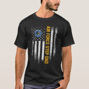 ヴィンテージ米国旗誇りを持った空軍退役軍人 Tシャツ