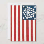 ヴィンテージ米国旗軍隊退職パーティー 招待状 (裏面)