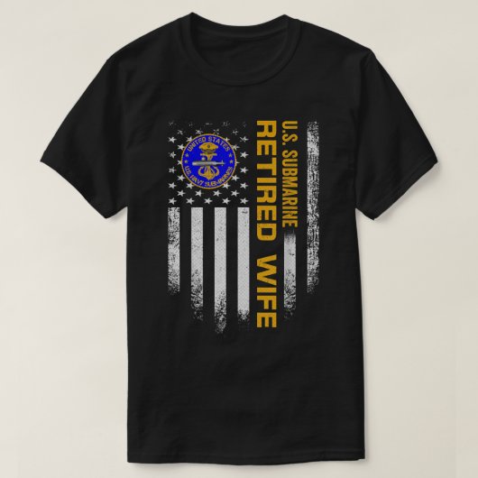 ヴィンテージ米国海軍潜水艦退職したVe Tシャツ (デザイン正面)