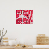 ヴィンテージ米国航空便の旅行ポスター ポスター (キッチン)