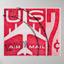ヴィンテージ米国航空便の旅行ポスター ポスター