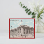 ヴィンテージ米国郵便局，インディアナポリス ポストカード (スタンド正面)