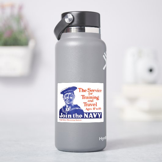 ヴィンテージ米海軍採用ポスター シール (HydroFlask)