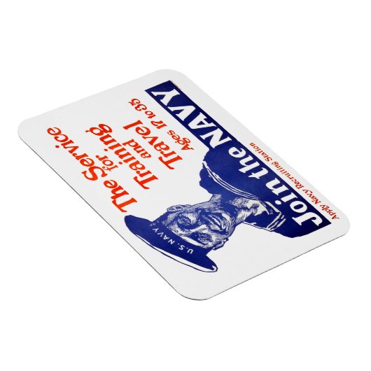 ヴィンテージ米海軍採用ポスター マグネット (右側)