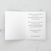 ヴィンテージ米陸軍兵士バレンタインカード シーズンカード (内部)