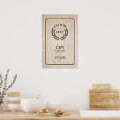 ヴィンテージ粉袋 ポスター (キッチン)