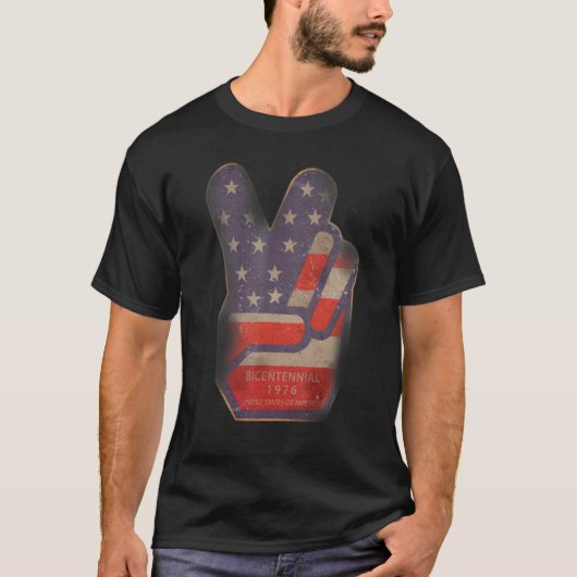 ヴィンテージ精神76 200年ハンド Tシャツ (正面)