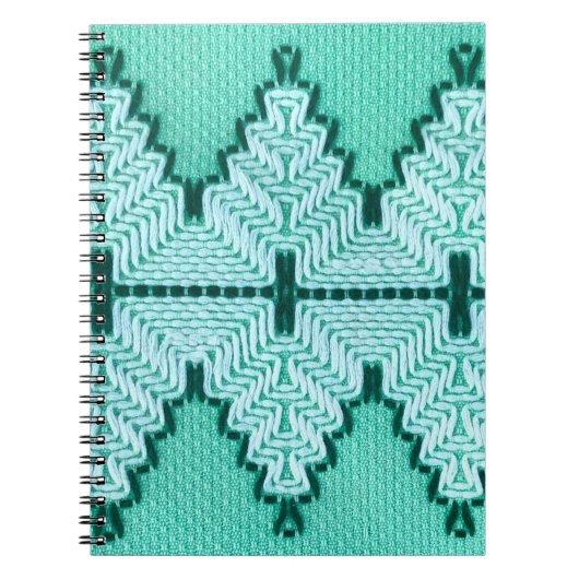 ヴィンテージ糸のグラフ付き縫合技術 ノートブック (正面)