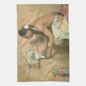 ヴィンテージ系アメリカ人、ホピ・カチナby Couse キッチンタオル (縦)