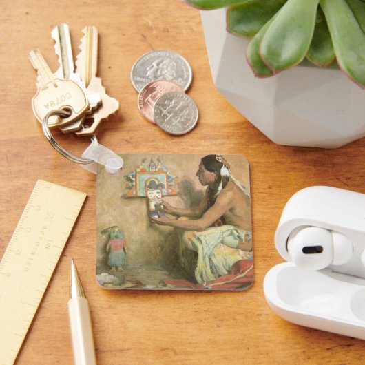 ヴィンテージ系アメリカ人、ホピ・カチナby Couse キーホルダー (デスク)