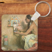 ヴィンテージ系アメリカ人、ホピ・カチナby Couse キーホルダー (裏面)