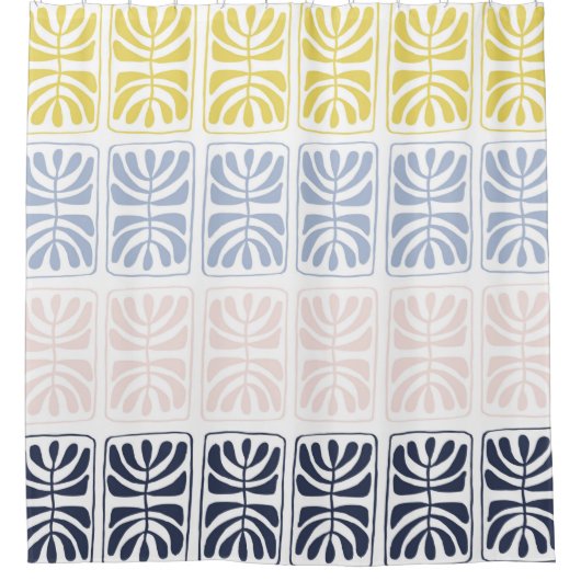 ヴィンテージ系シームレス  シャワーカーテン (正面)