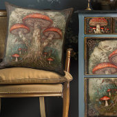 ヴィンテージ紅斑茸自然フェスティバル クッション