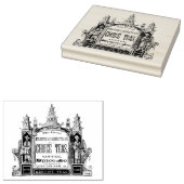 ヴィンテージ紅茶・コーヒー会社とアートスタンプ ラバースタンプ (押印)