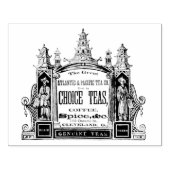 ヴィンテージ紅茶・コーヒー会社とアートスタンプ ラバースタンプ (インプリント)